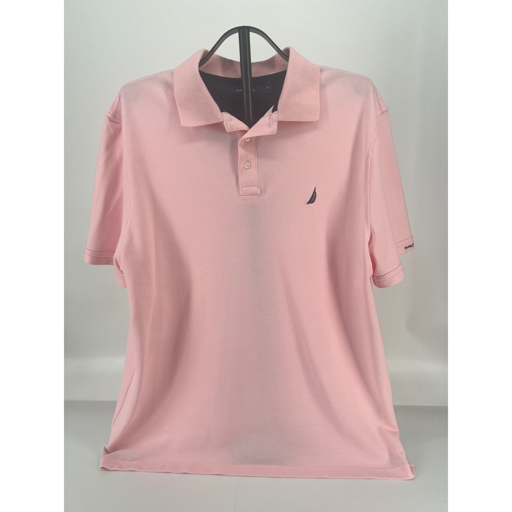 Nautica Men's Short Sleeve Polo Shirt XL Preppy Casual